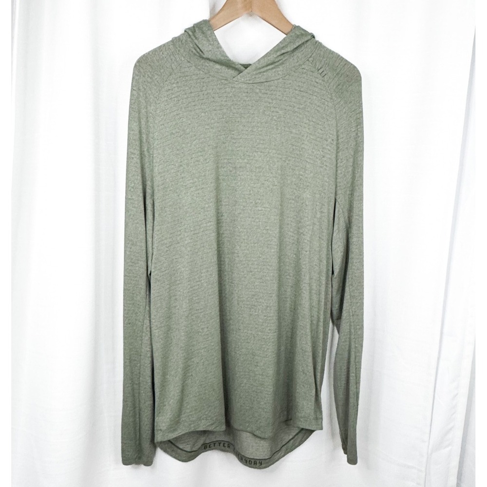 Lululemon Metal Vent Tech Hoodie 2.0 Mens XXL Green Better Everyday Pullover EUC